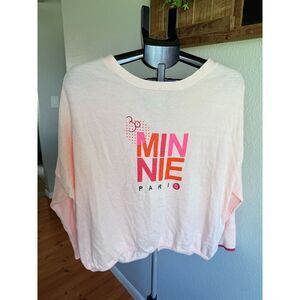 Disney Parks Paris Minnie Mouse 30 Year Dolman Sleeve Button Up Cardigan Sweater